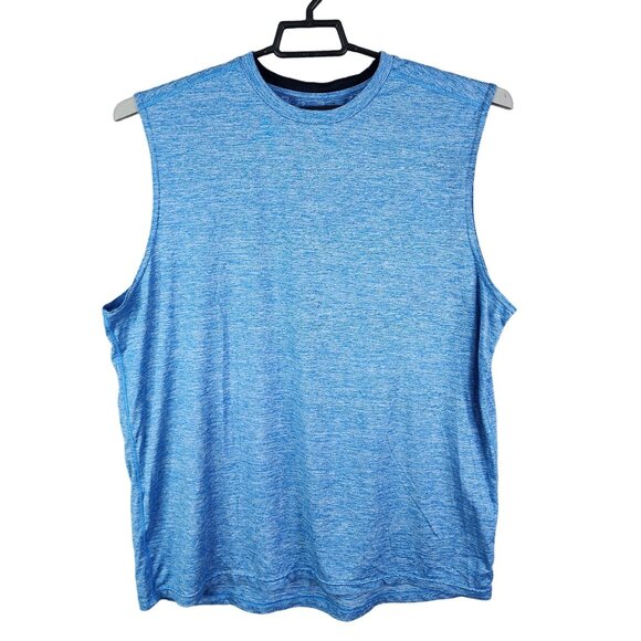 Mens Blue Champion Performance Tank Top Crew Neck Sleeveless Athletic Size XL - Picture 1 of 9